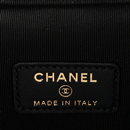 Chanel Lambskin Quilted Mini Vanity Case With Chain Black 6 of 10
