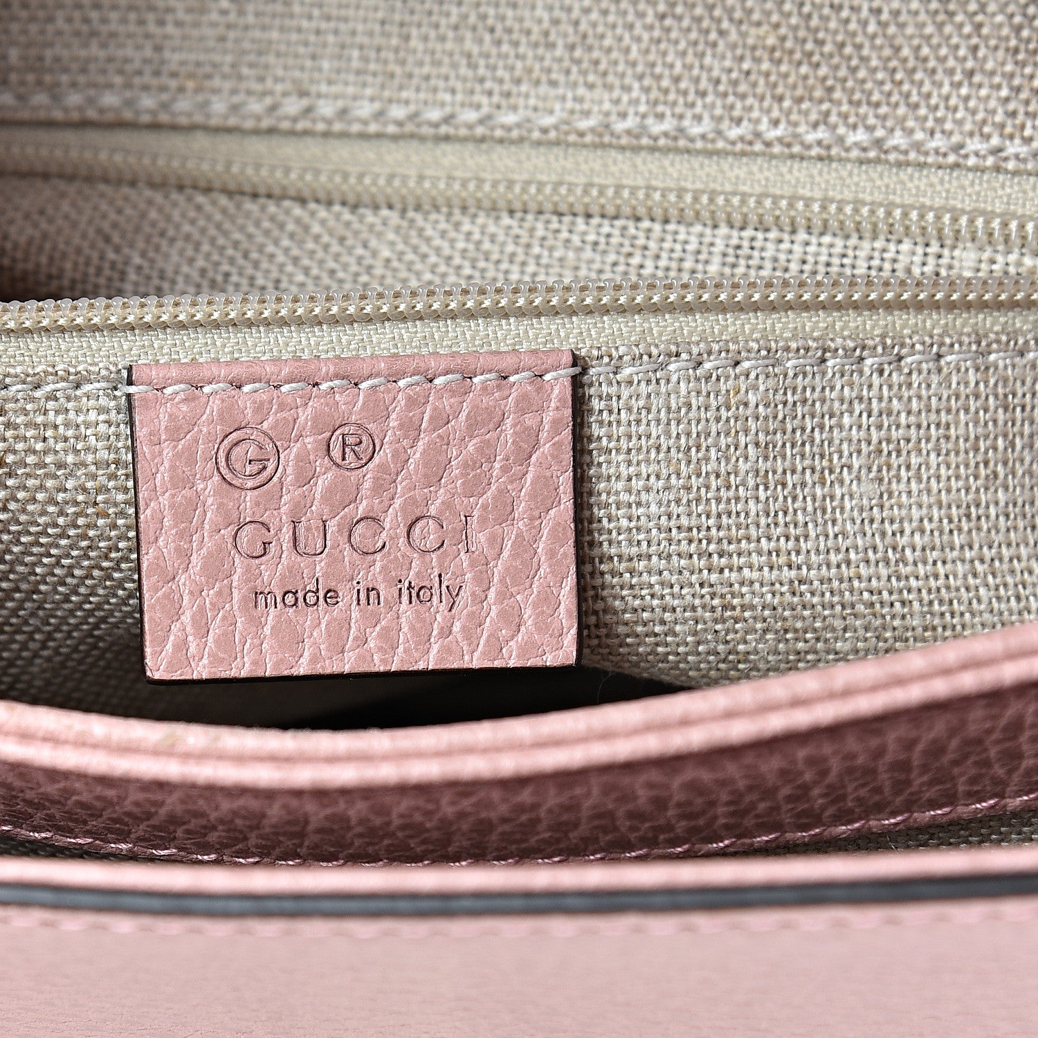 Gucci Dollar Calfskin Interlocking G Top Handle Shoulder Bag Soft Pink 5 of 9