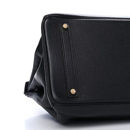 Hermes Taurillon Clemence Birkin 35 Black 8 of 11