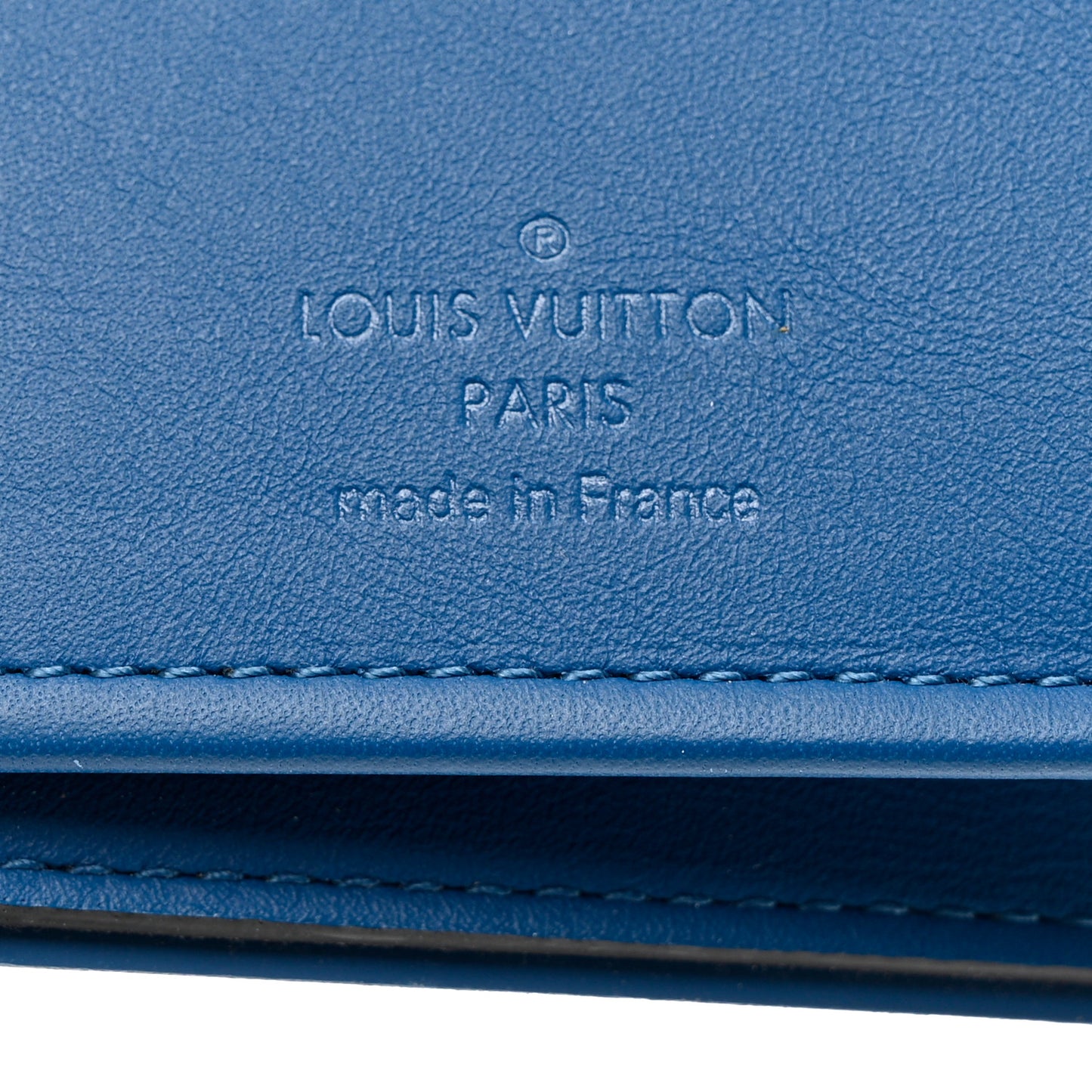 Damier Graphite Brazza Wallet Bleu Neon