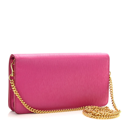 Prada Vitello Move Metal Mini Crossbody Bag Fuxia 3 of 9
