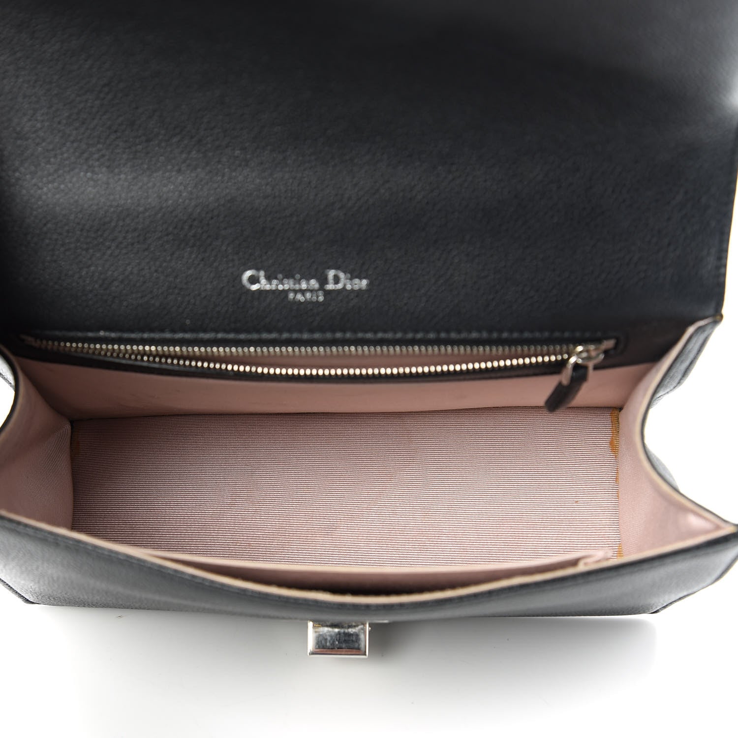 Christian Dior Grained Calfskin Medium Diorama Flap Bag Black 5 of 12