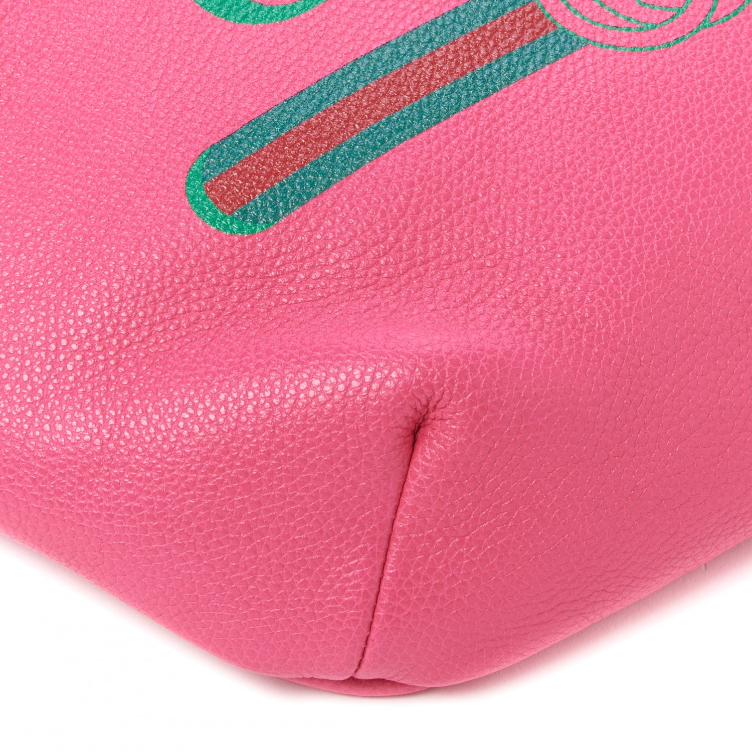 Gucci Grained Calfskin Logo Belt Bag Pink 9 of 9
