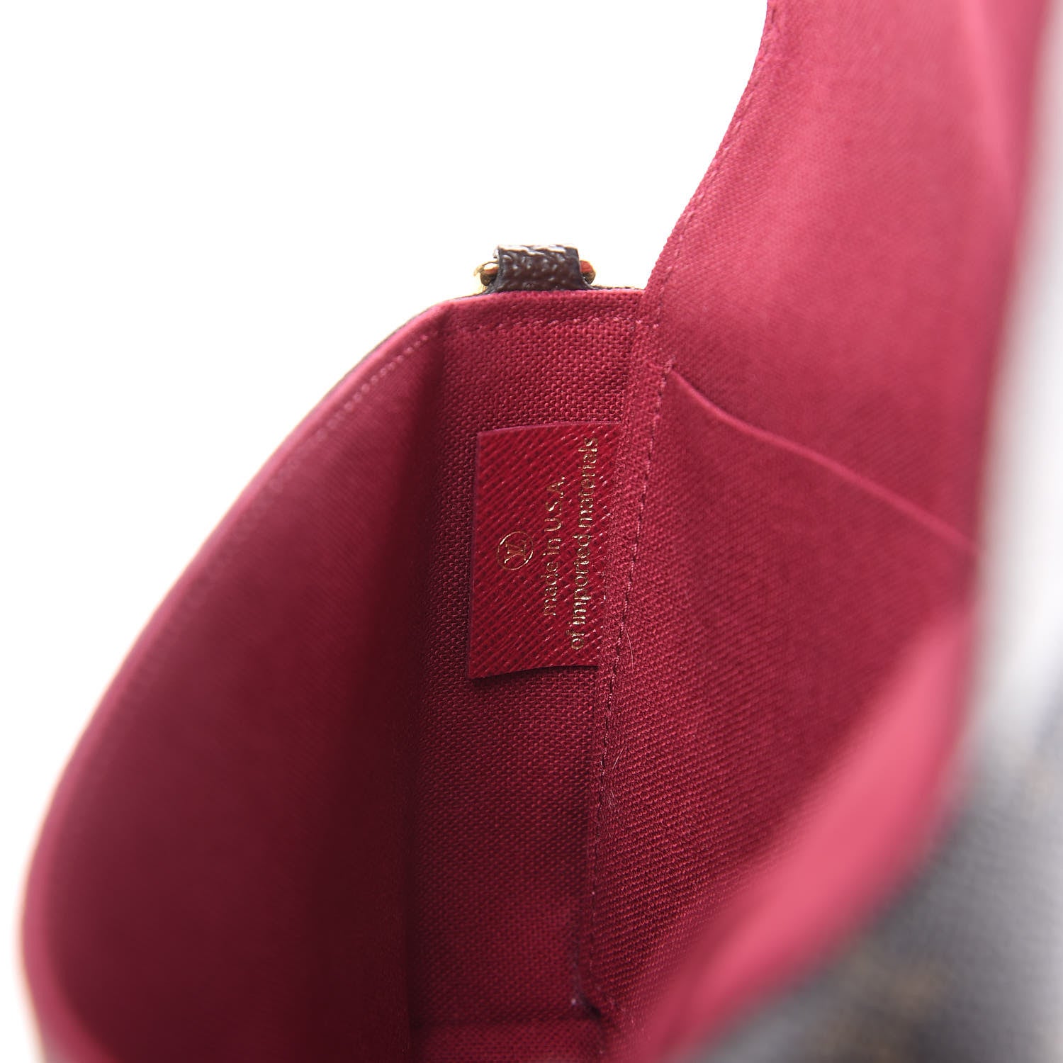 Louis Vuitton Monogram Pochette Felicie Chain Wallet Fuchsia 9 of 14