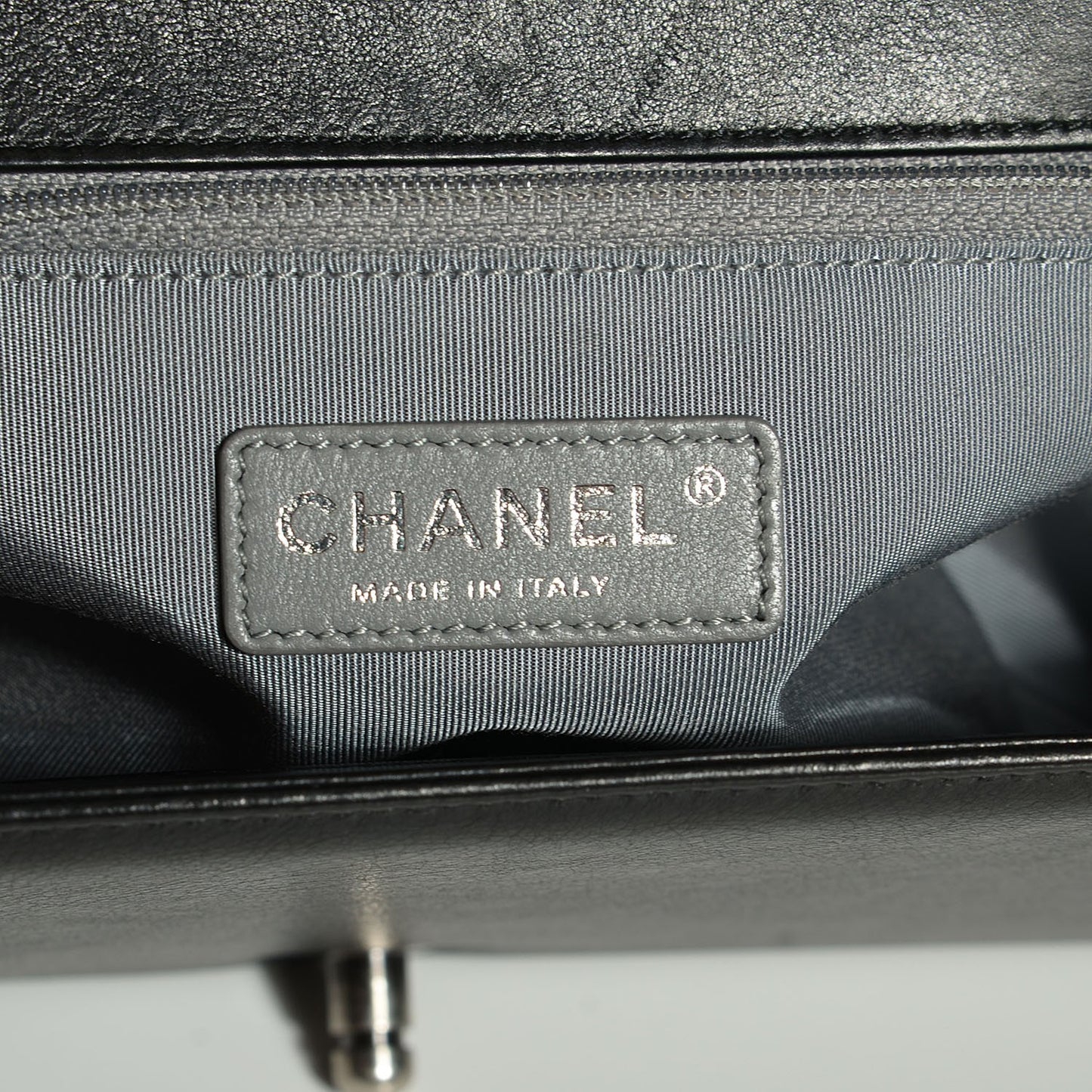 Calfskin Quilted New Medium Boy Flap Black