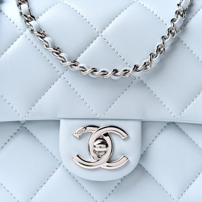 Chanel Lambskin Quilted Mini My Perfect Flap Light Blue 7 of 10