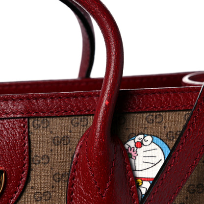 Gucci X DORAEMON Mini Vintage GG Supreme Monogram Large Tote Bag Beige Cherry Red 15 of 15