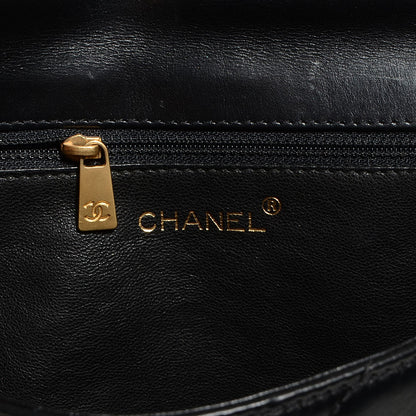 Chanel Lambskin Bekko Resin Medium Single Flap Black 6 of 8