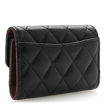 Chanel Caviar Quilted Classic 4 Key Holder Wallet Black 3 of 9