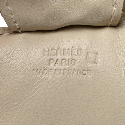 Hermes Milo Lambskin Matte Alligator Touch Grigri Rodeo Horse Bag Charm MM Craie 4 of 5
