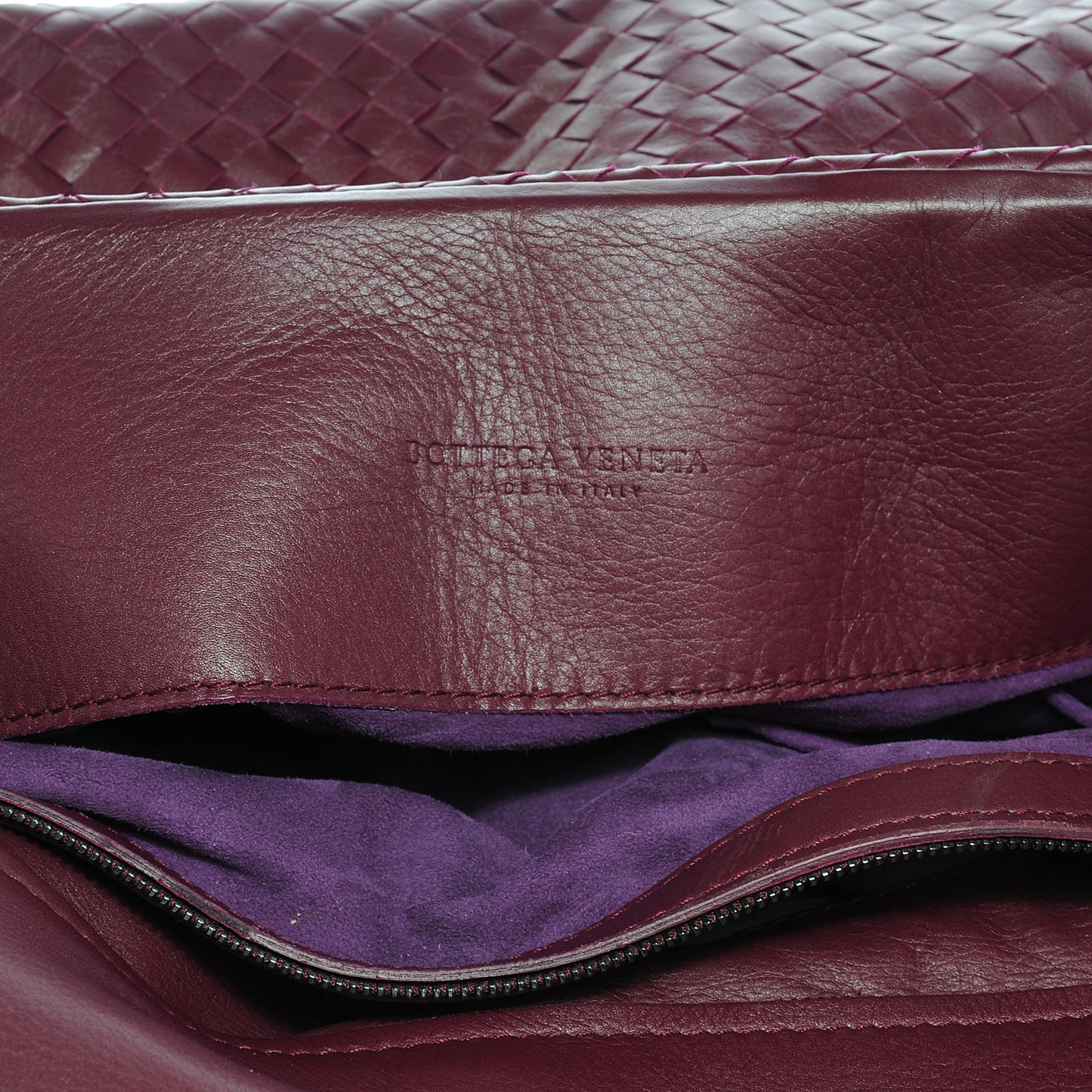 Nappa Intrecciato Shoulder Bag Opera
