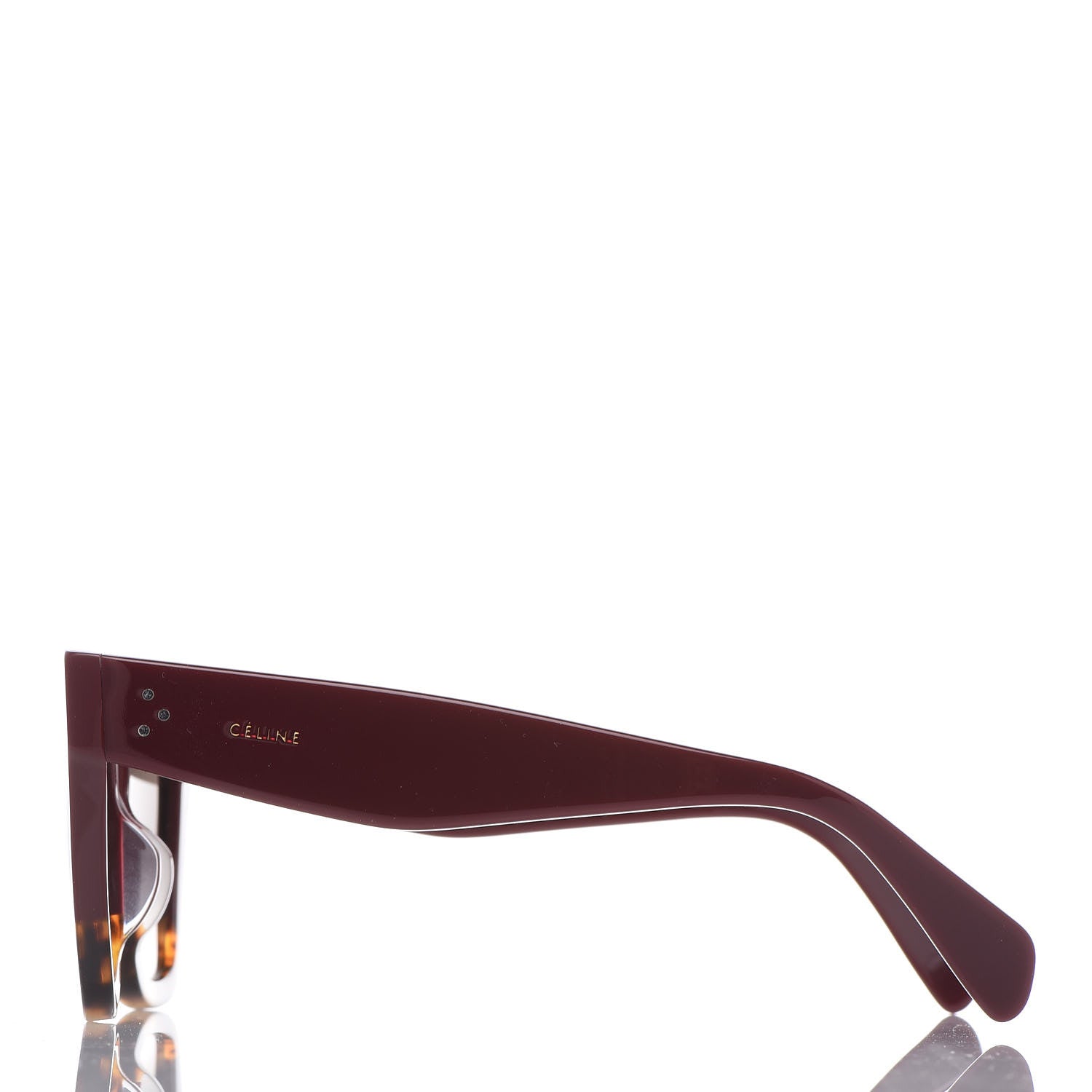 Celine Catherine Sunglasses CL 41098/F/S Burgundy Havana 2 of 8