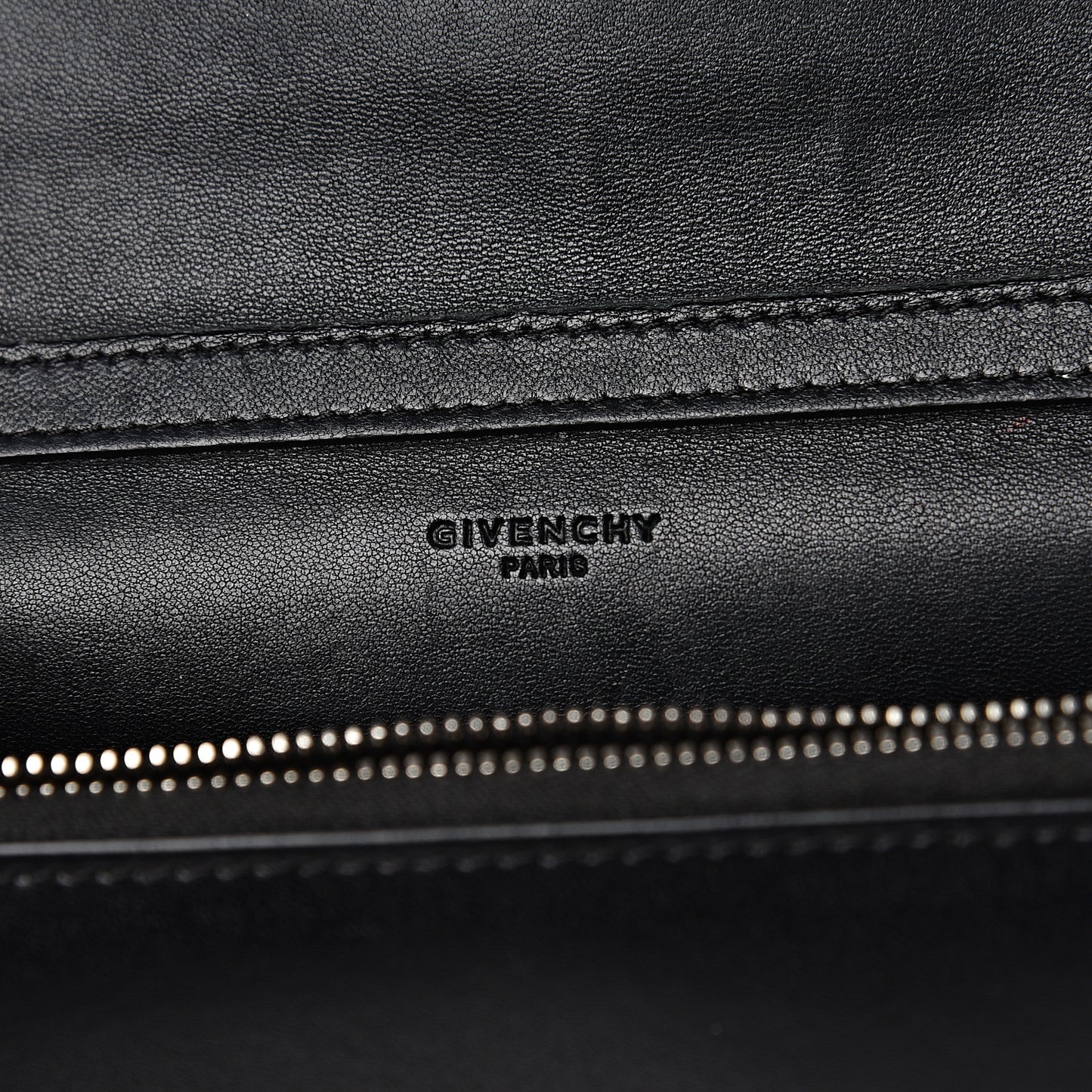 Calfskin Star Pandora Chain Wallet Black