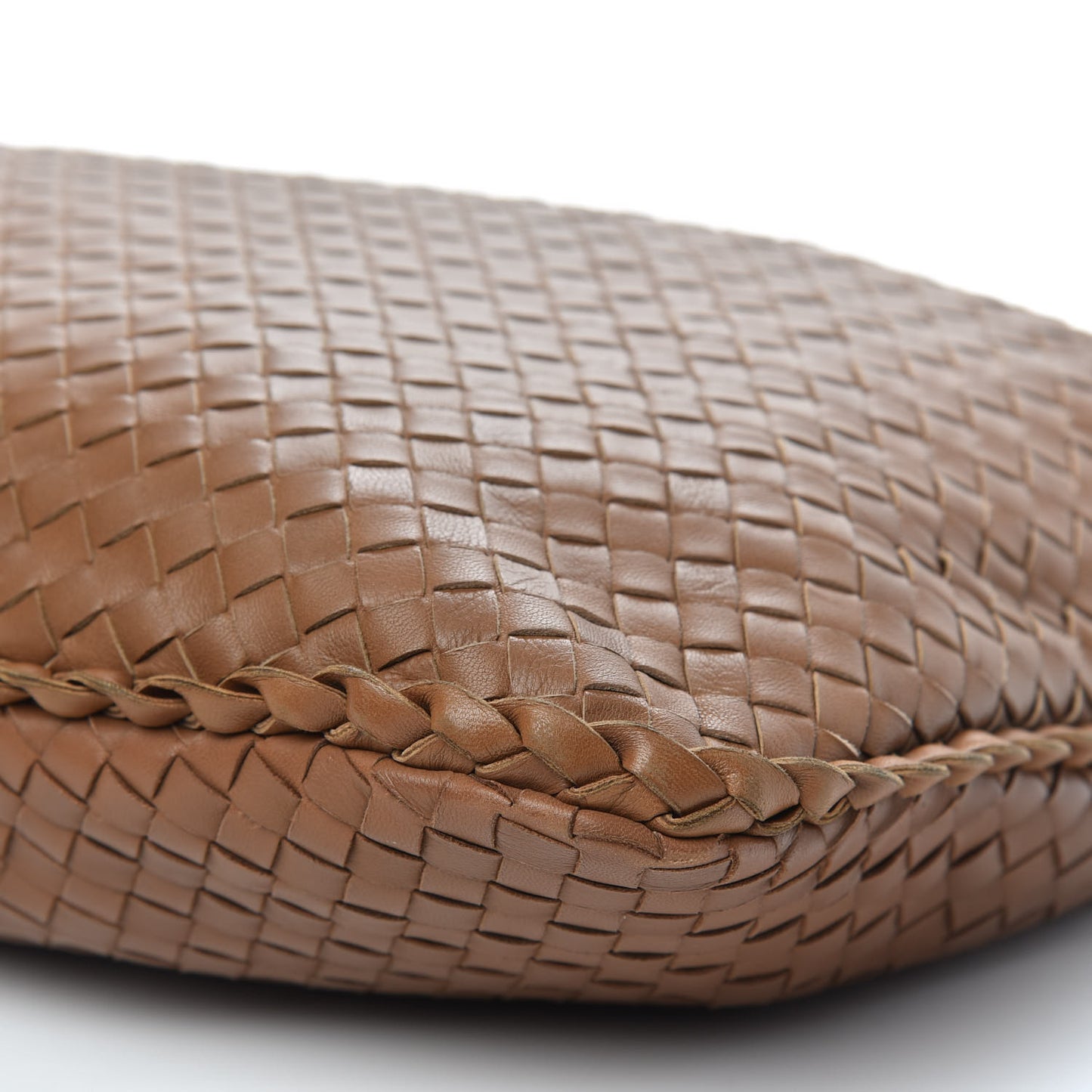 Nappa Intrecciato Large Veneta Hobo Noce