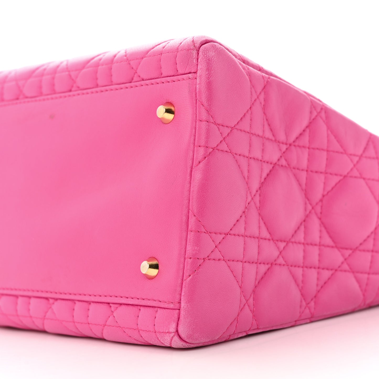 Lambskin Cannage Medium Lady Dior Pink
