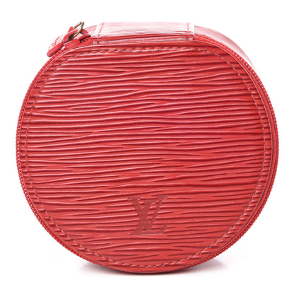 Louis Vuitton Epi Ecrin Bijoux 10cm Jewelry Box Case Red 1 of 6