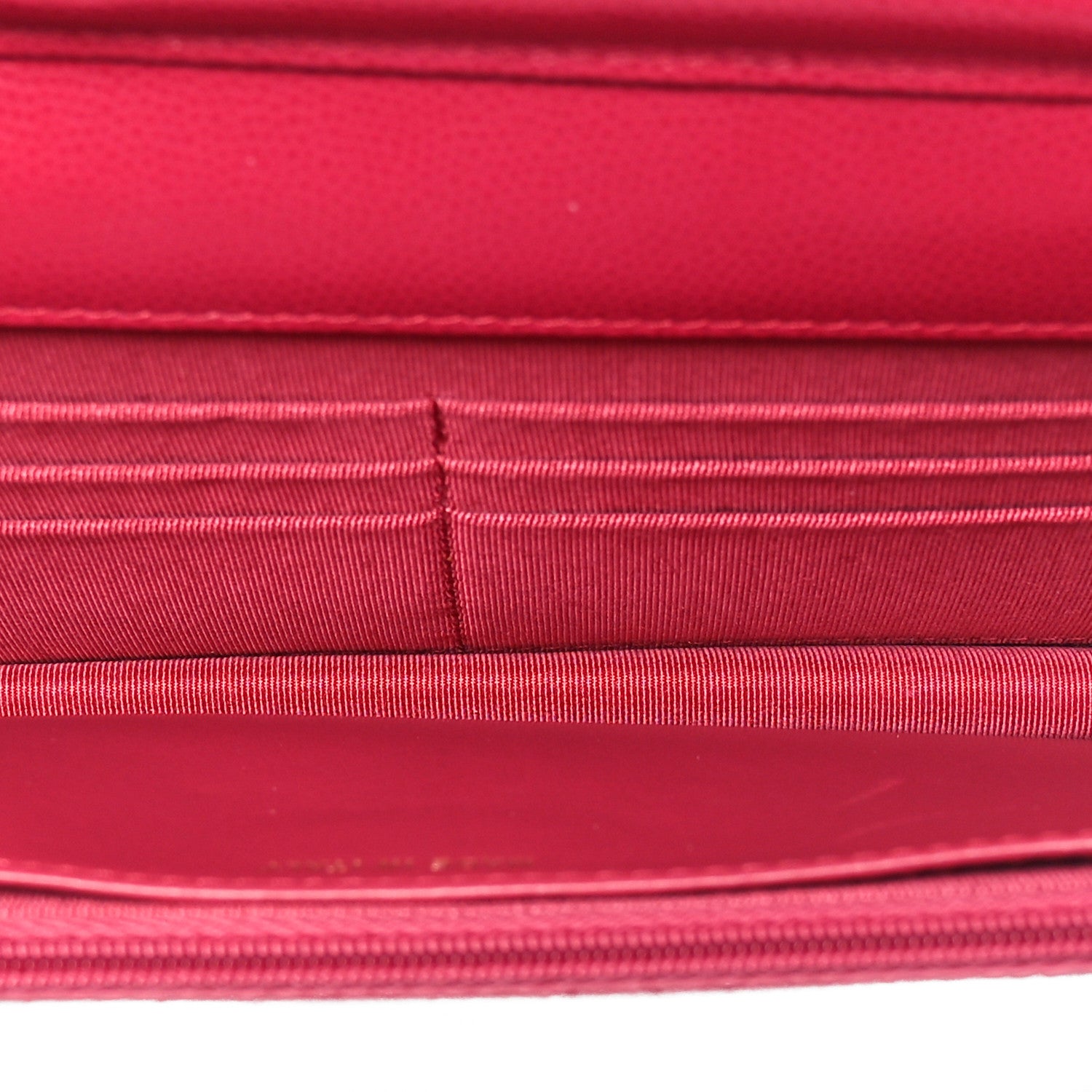 Chanel Caviar Quilted Wallet on Chain WOC Dark Pink 5 of 12