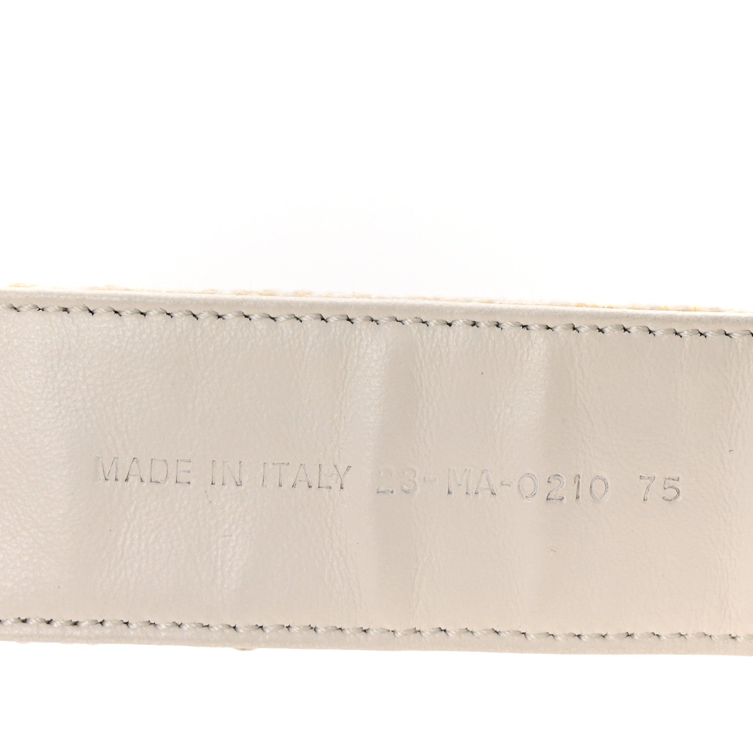 Christian Dior Oblique Diorquake Belt 75 30 Ivory 6 of 7