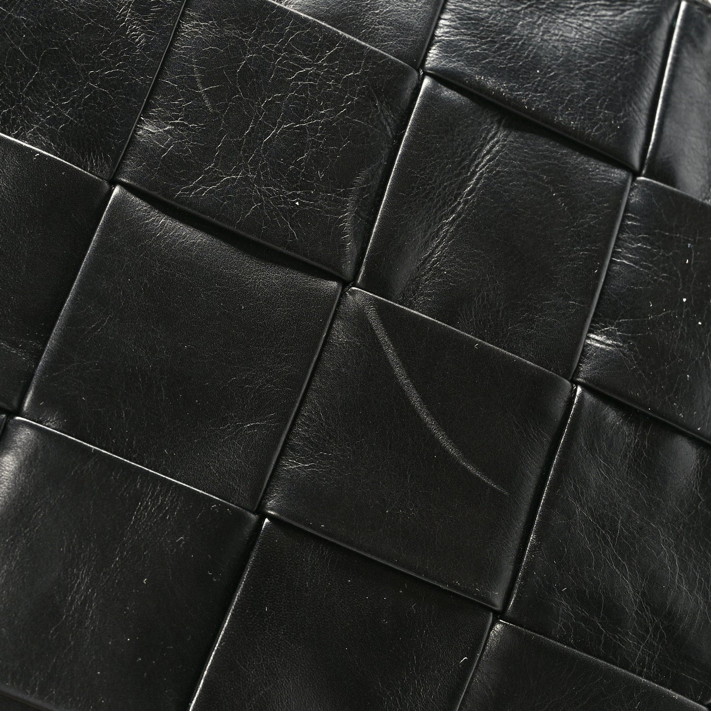 Paper Calfskin Maxi Intreccio Large Document Zipped Case Black