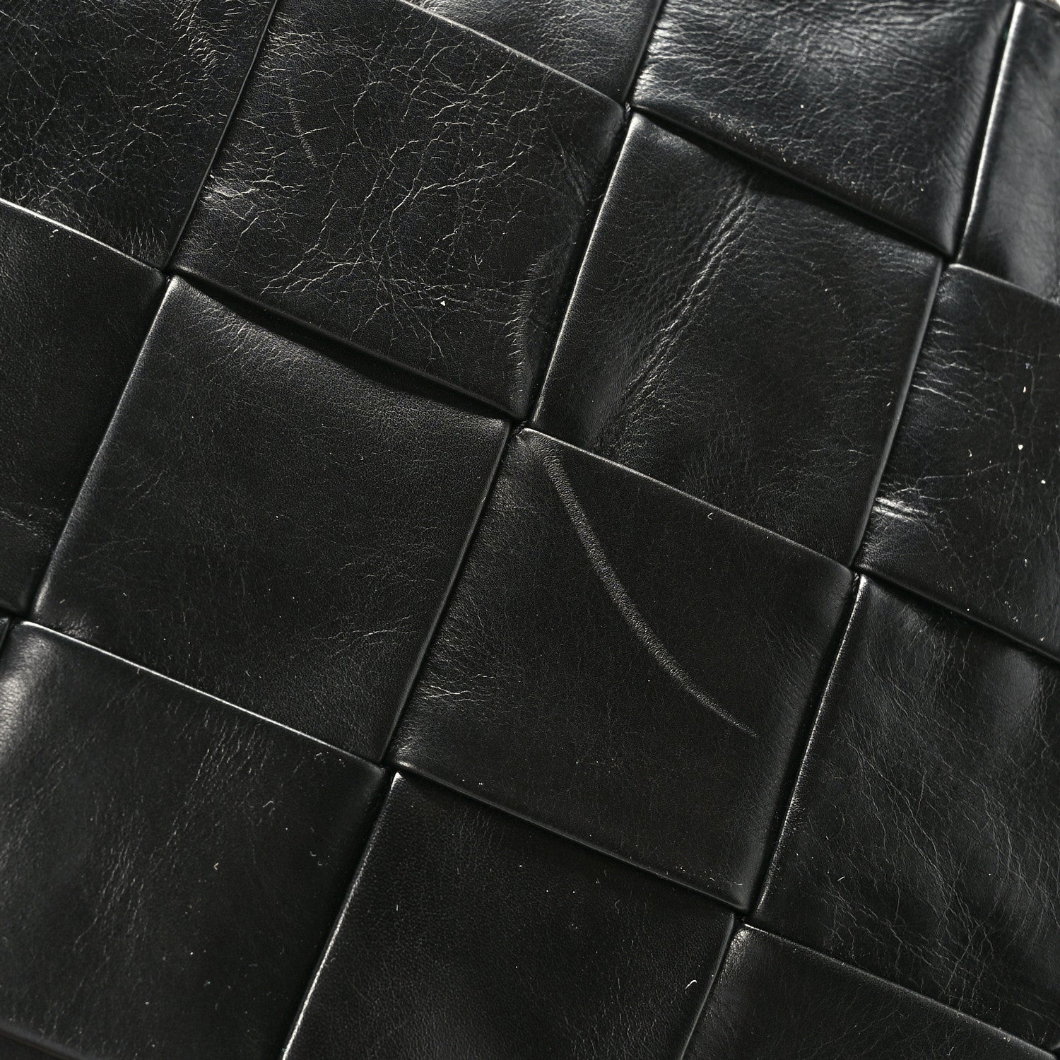 Bottega Veneta Paper Calfskin Maxi Intreccio Large Document Zipped Case Black 9 of 9