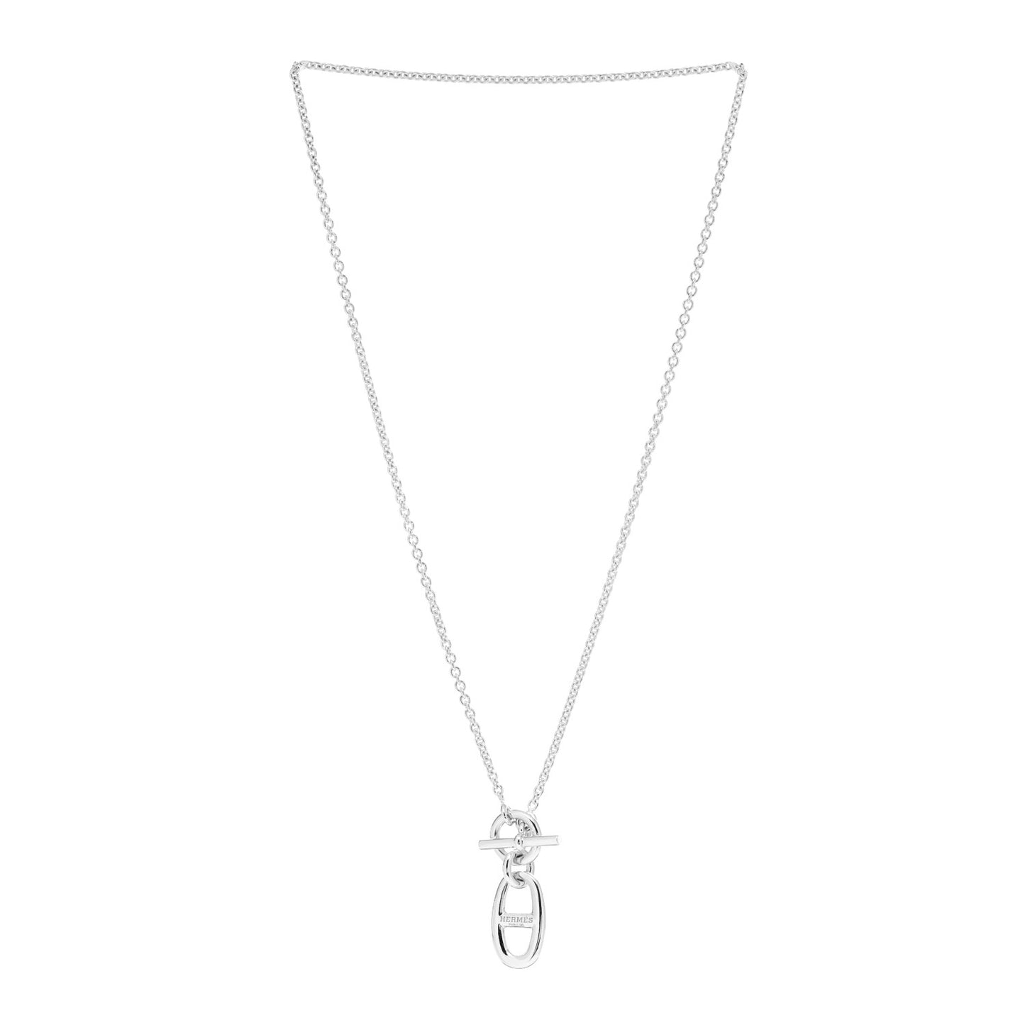 Sterling Silver Amulette Chaine d'Ancre Necklace
