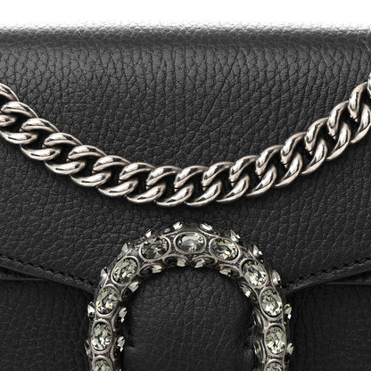 Gucci Pebbled Calfskin Small Dionysus Shoulder Bag Black 9 of 14