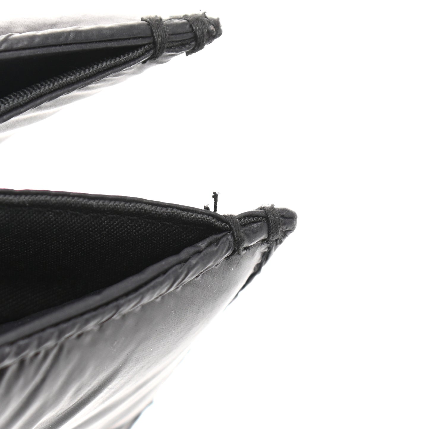 Nylon Medium Puff Shopping Bag Black