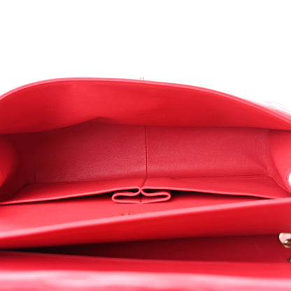 Chanel Lambskin Quilted Jumbo Double Flap Red 4 of 11