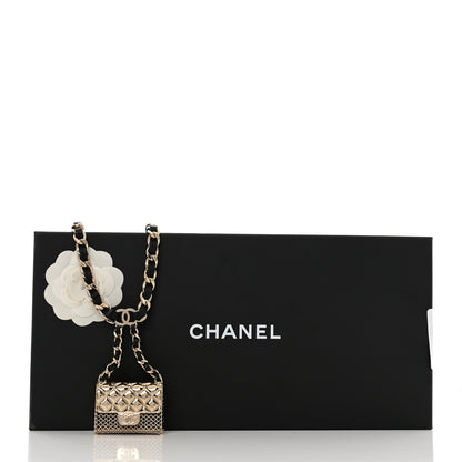 Chanel Lambskin Chain CC Flap Bag Belt 90 Black Gold 5 of 5