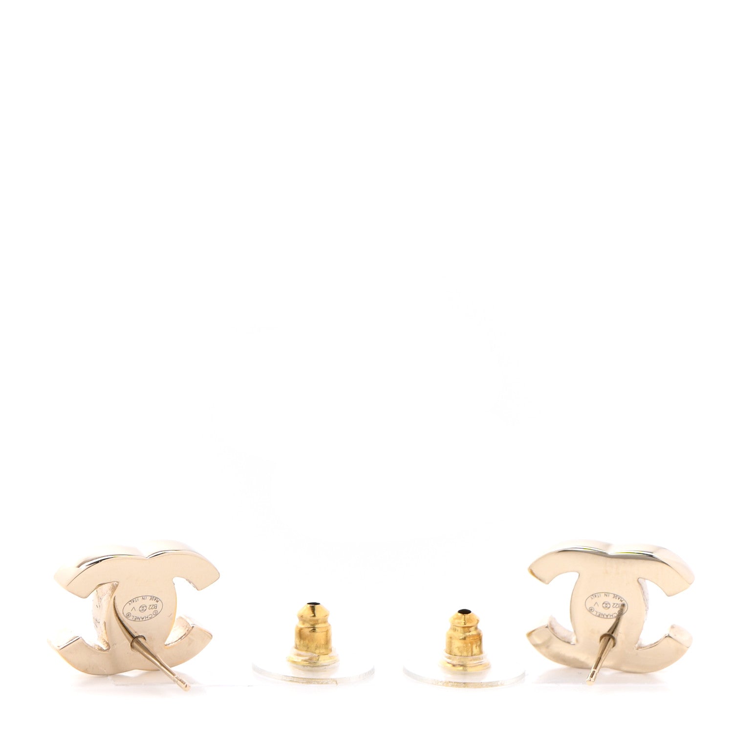 Chanel Metal CC Turnlock Earrings Gold 3 of 4