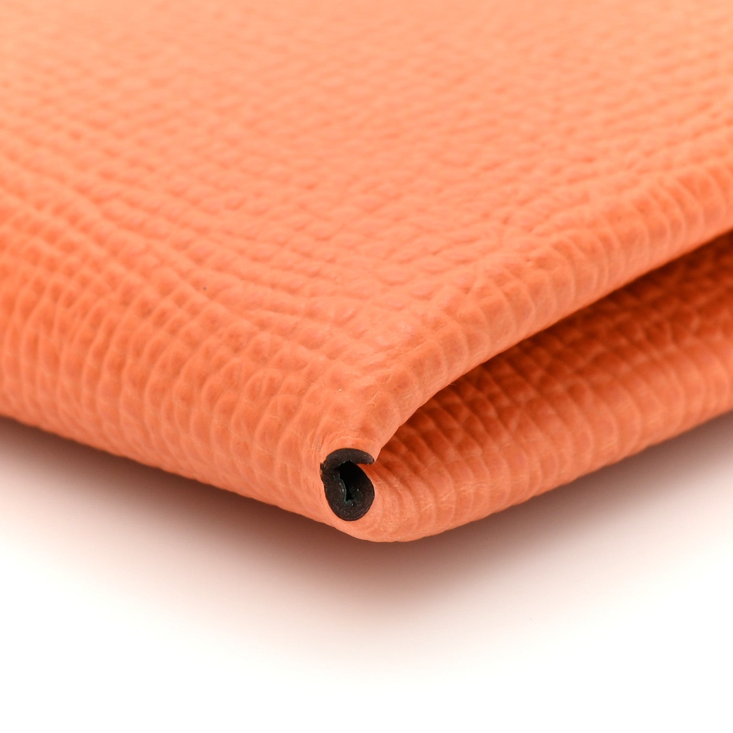 Hermes Epsom Horseshoe Verso Calvi Card Case Orange Vert Vertigo 9 of 10