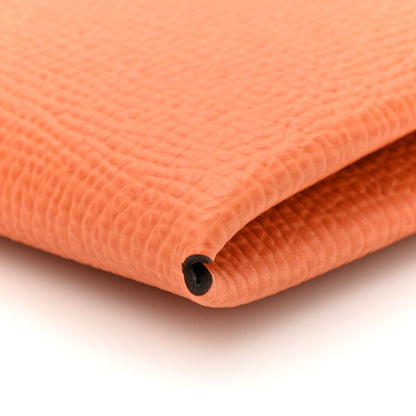 Hermes Epsom Horseshoe Verso Calvi Card Case Orange Vert Vertigo 9 of 10