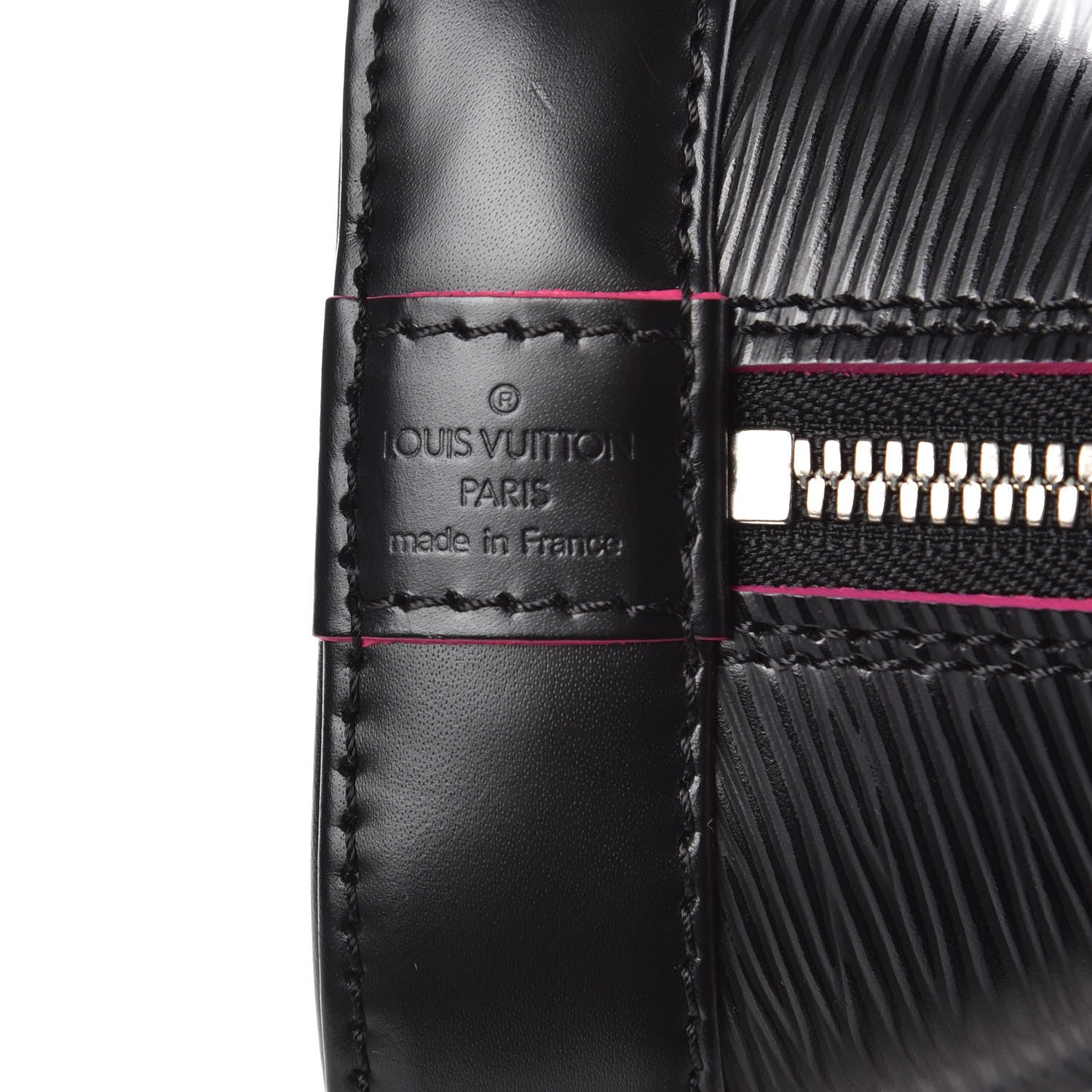 Louis Vuitton Epi Alma BB Black Hot Pink 6 of 9