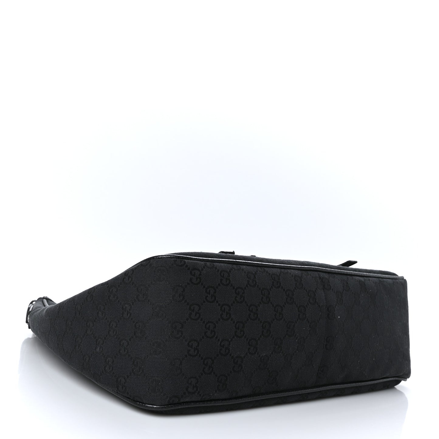 Monogram Front Pocket Hobo Black