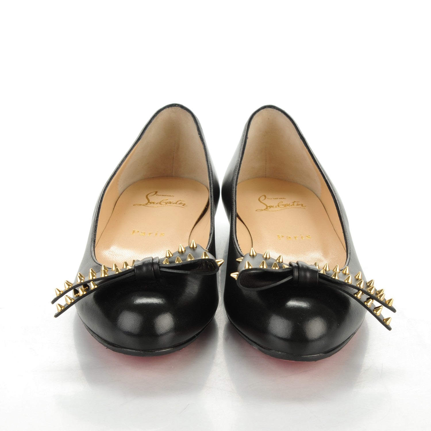 Christian Louboutin Nappa Ballalarina Flats 37 Black 2 of 6