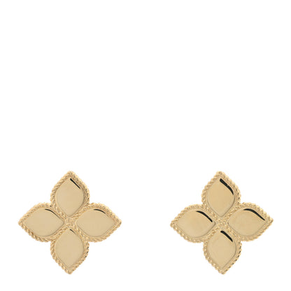 Roberto Coin 18K Yellow Gold Princess Flower Earrings 1 of 5