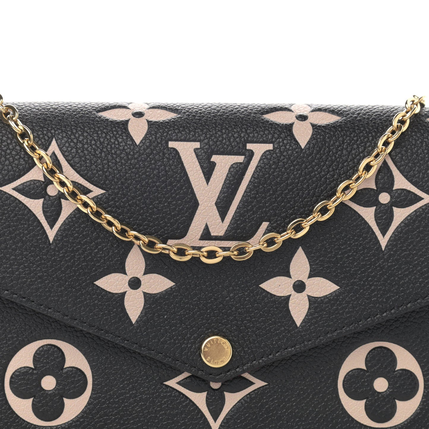 Empreinte Monogram Giant Felicie Pochette Black Beige