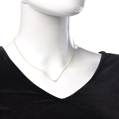 Tiffany 18K Yellow Gold Diamond .05ct Elsa Peretti Diamonds by the Yard Pendant Necklace 2 of 7
