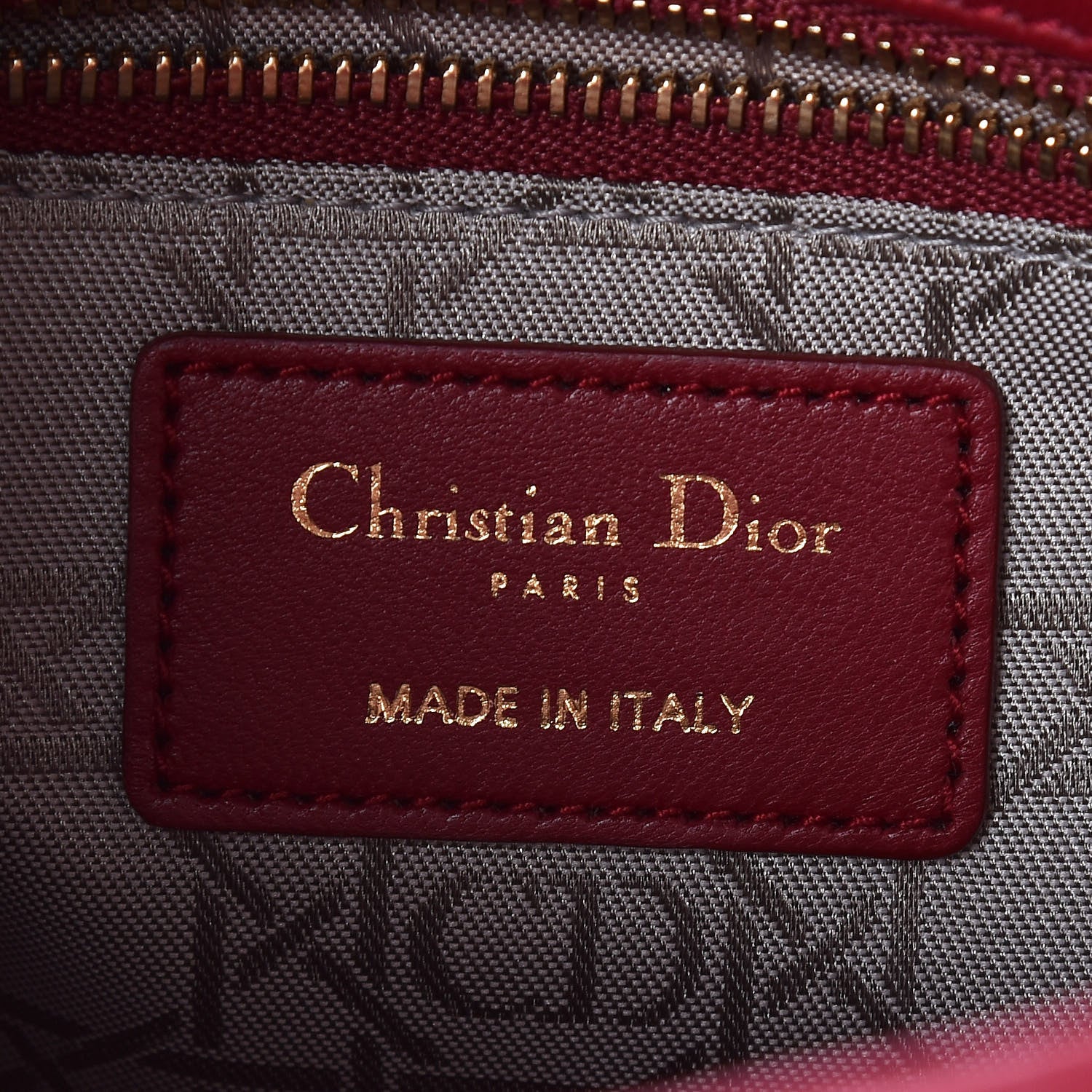 Christian Dior Lambskin Cannage Small My Lady Dior Red 7 of 11