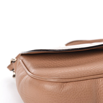 Gucci Pebbled Calfskin Medium Soho Flap Crossbody Camelia 13 of 22