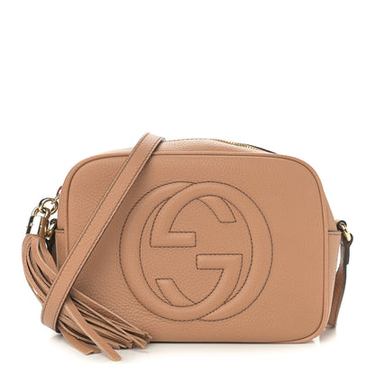 Gucci Pebbled Calfskin Small Soho Disco Bag Camelia 1 of 11