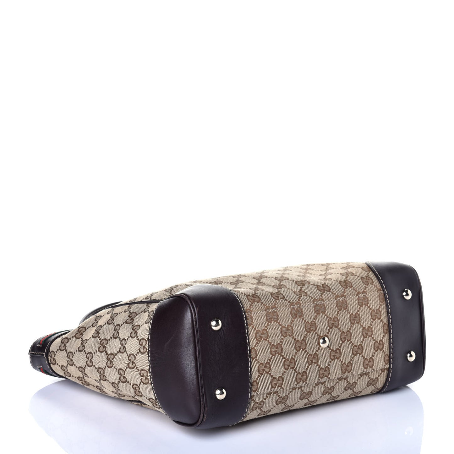 Monogram Web Medium Mayfair Tote Dark Brown