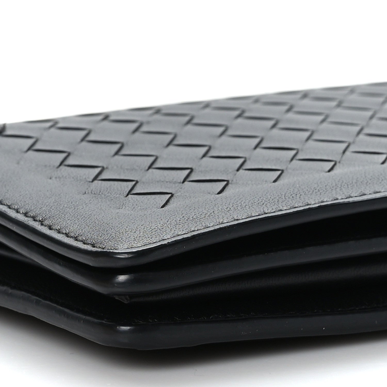 Bottega Veneta Nappa Intrecciato Continental Wallet on Chain Black 8 of 10