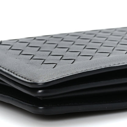 Bottega Veneta Nappa Intrecciato Continental Wallet on Chain Black 8 of 10