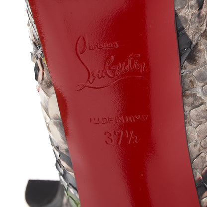 Christian Louboutin Python Bianca Masai 140 Platform Pumps 37.5 Multicolor 8 of 11