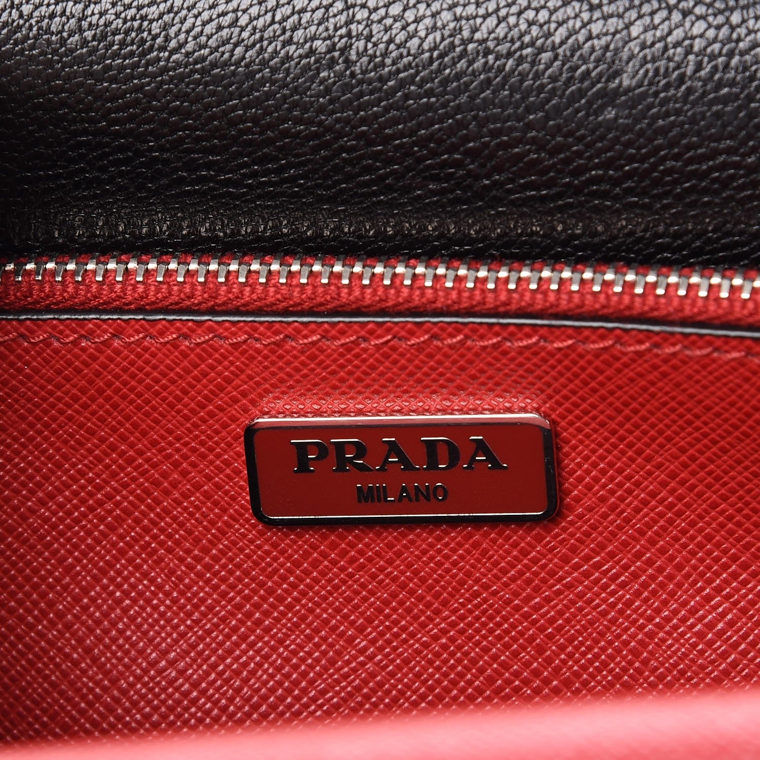 Prada Saffiano Lux Mini Sound Top Handle Crossbody Bag Fuoco 6 of 8