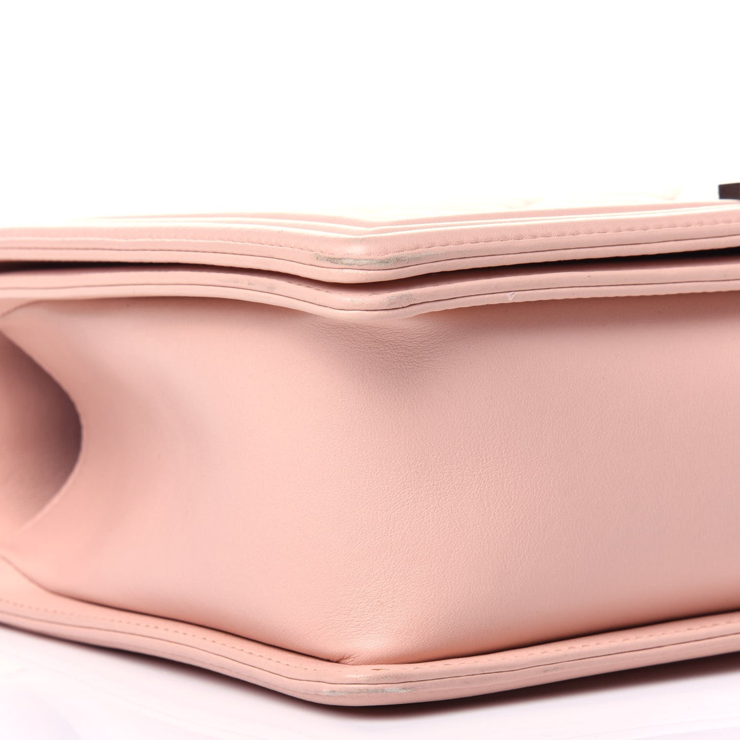 Calfskin Quilted New Medium Boy Flap Light Pink