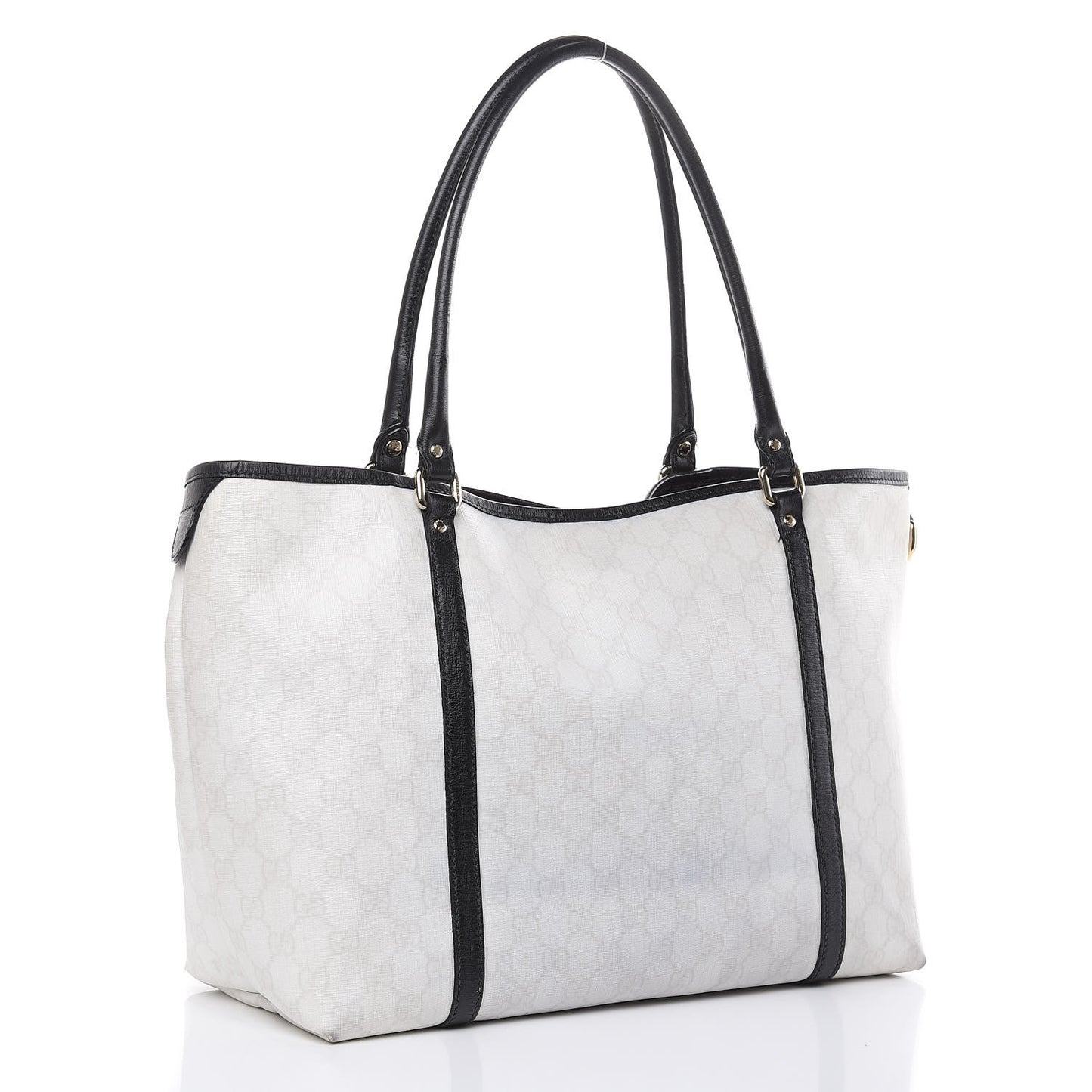 GG Plus Monogram Medium Joy Tote White