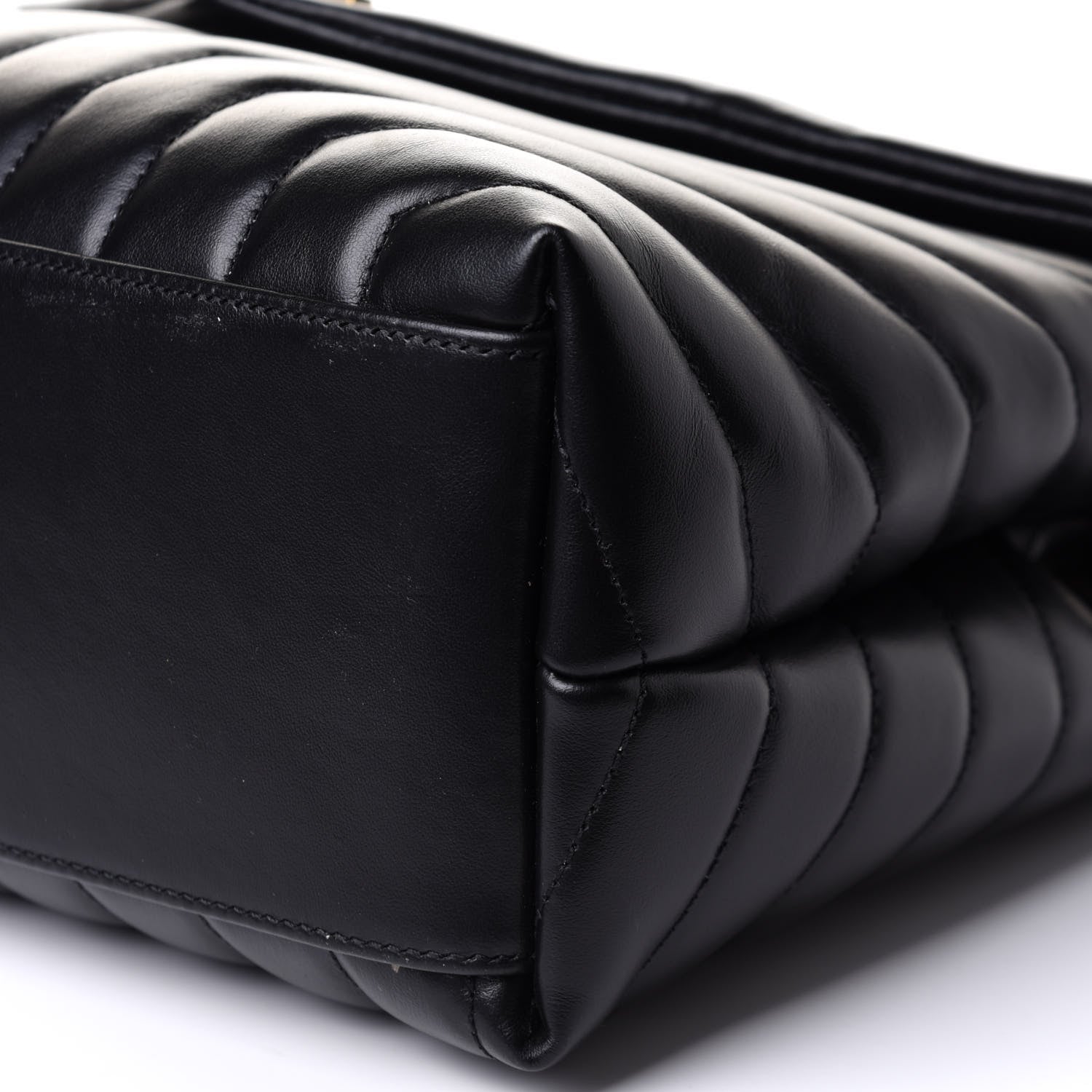 Saint Laurent Calfskin Y Quilted Monogram Medium Loulou Chain Satchel Black 11 of 11