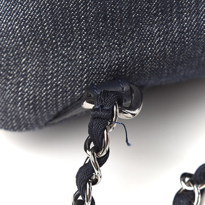 Chanel Canvas Large Deauville Backpack Denim Blue 12 of 14